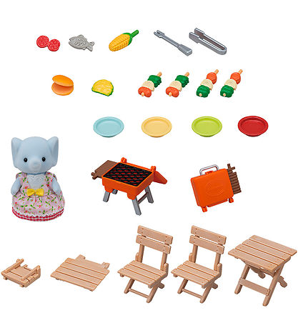 Sylvanian Families - BBQ Picnic Set - Elephant Girl - 5640