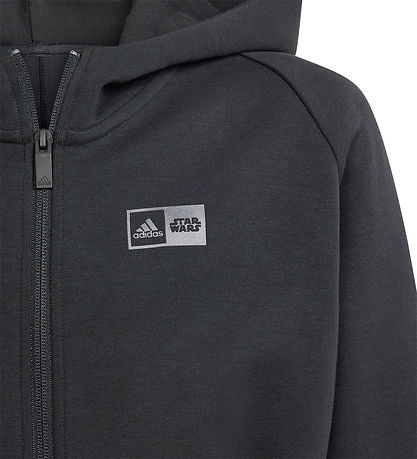 adidas Performance Cardigan - J SW ZNE FZ HD - Sort