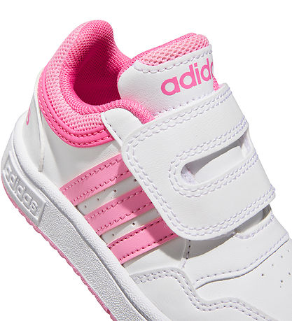 adidas performance Sko - Hoops 3.0 CF I - Hvid/Rosa