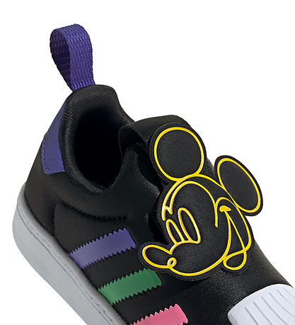 adidas Originals Sko - Superstar 360 C - Sort m. Mickey Mouse