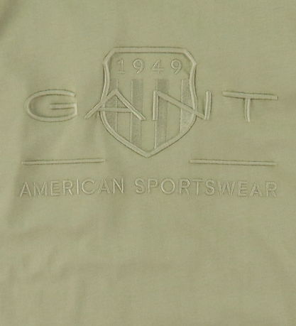 GANT T-shirt - Tonal Shield - Beige Green