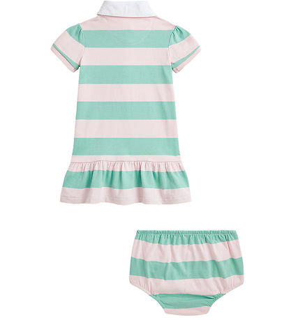 Polo Ralph Lauren Kjole m. Bloomers - Celadon/Hint of Pink