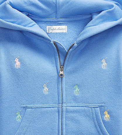 Polo Ralph Lauren Cardigan - Harbor Island Blue m. Logoer