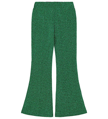 The New Bukser - TnJidalou - Flared Pants - Bright Green Glitter