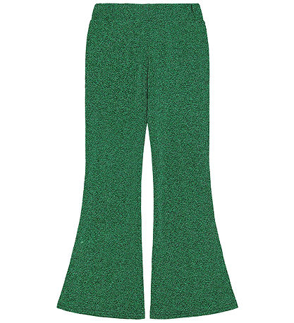 The New Bukser - TnJidalou - Flared Pants - Bright Green Glitter