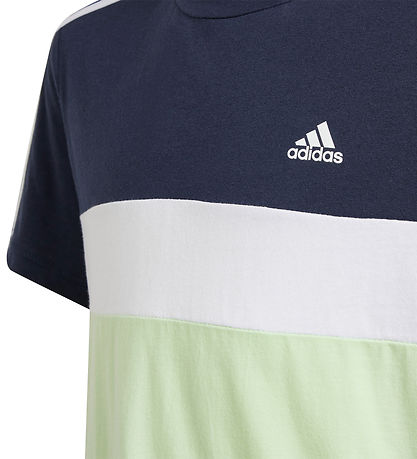 adidas Performance T-shirt - JS 3S Tib T - Navy/Grn