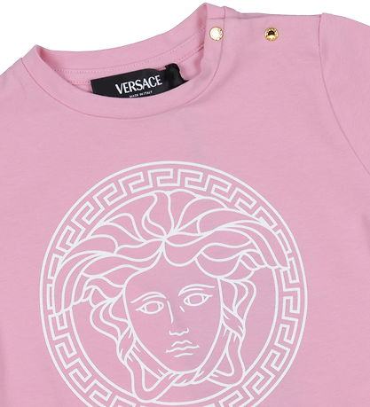 Versace T-shirt - Tutu Pink/Hvid m. Logo