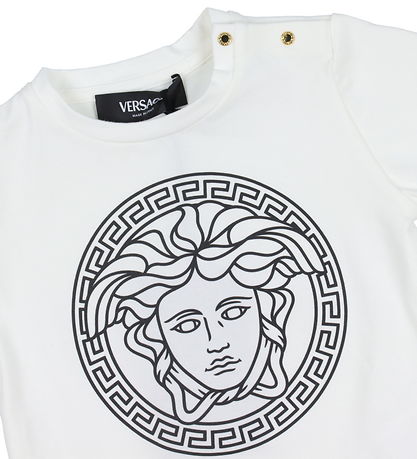 Versace T-shirt - Hvid/Sort m. Logo