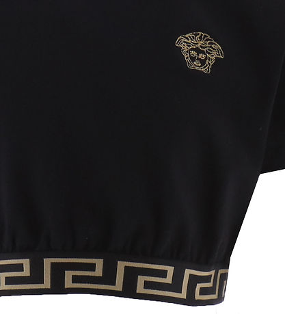 Versace T-shirt - Cropped - Sort m. Guld