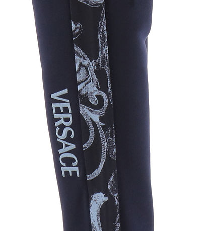 Versace Sweatpants - Navy m. Lysebl