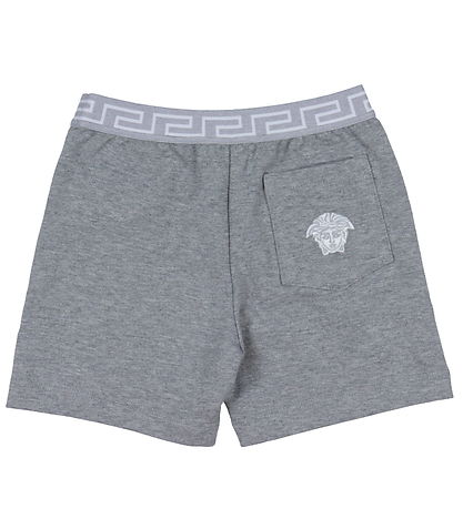 Versace Sweatshorts - Grmeleret m. Hvid