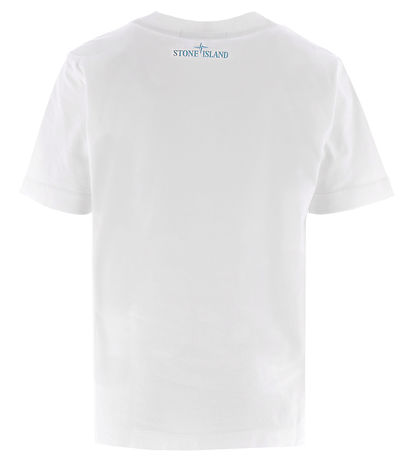 Stone Island T-shirt - Hvid m. Grn