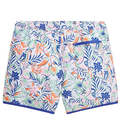 Polo Ralph Lauren Badeshorts - Briggs - Hvid m. Bl/Grn/Orange/