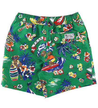 Polo Ralph Lauren Badeshorts - Traveler - Grn m. Print