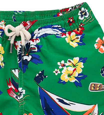 Polo Ralph Lauren Badeshorts - Traveler - Grn m. Print