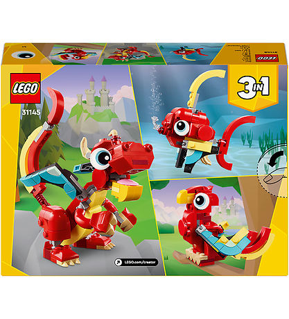 LEGO Creator - Rd Drage 31145 - 3-i-1 - 149 Dele