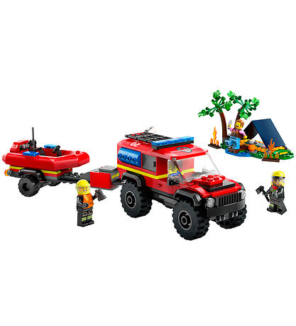 LEGO City - Firhjulstrukket Brandbil Med Redningsbd 60412 - 30