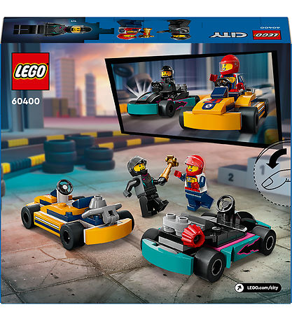 LEGO® City - Gokarts Og Racerkørere 60400 - 99 Dele