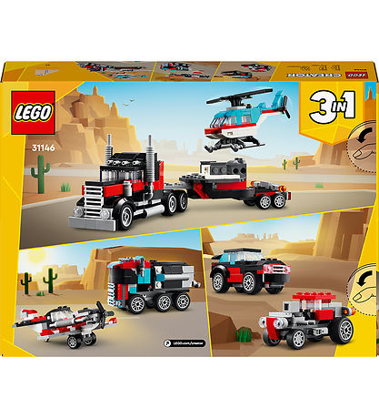 LEGO Creator - Blokvogn Med Helikopter 31146 - 3-i-1 - 270 Dele