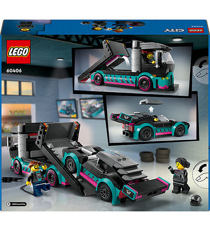 LEGO City - Racerbil Og Biltransporter 60406 - 328 Dele