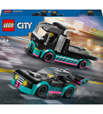 LEGO City - Racerbil Og Biltransporter 60406 - 328 Dele