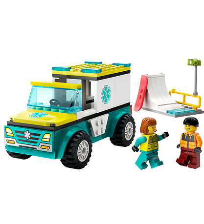 LEGO City - Ambulance Og Snowboarder - 60403 - 79 Dele