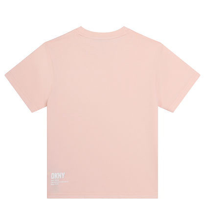 DKNY T-shirt - Rosa m. Hvid