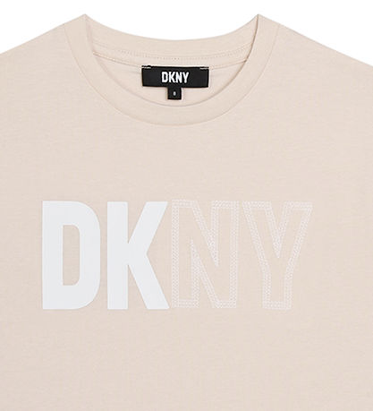 DKNY T-shirt - Creme m. Hvid