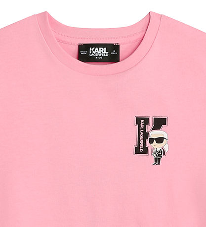 Karl Lagerfeld T-shirt - Pink m. Print