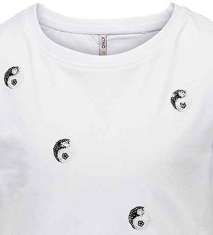 Kids Only T-shirt - KogKita Yin Yang - Bright White