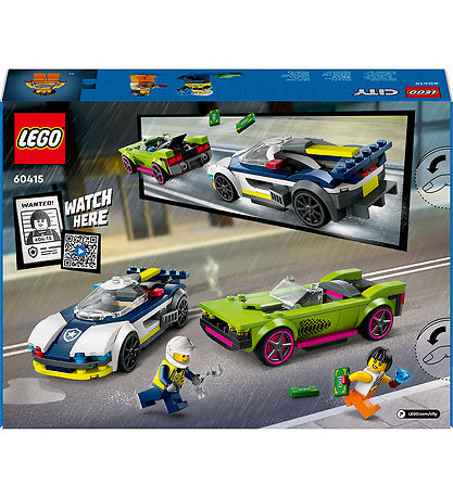 LEGO City - Biljagt Med Politi Og Muskelbil 60415 - 213 Dele