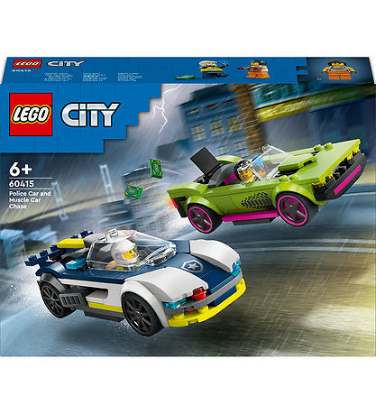 LEGO City - Biljagt Med Politi Og Muskelbil 60415 - 213 Dele