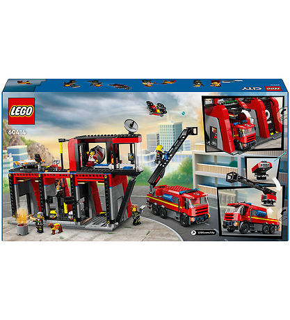 LEGO City - Brandstation Med Brandbil 60414 - 843 Dele