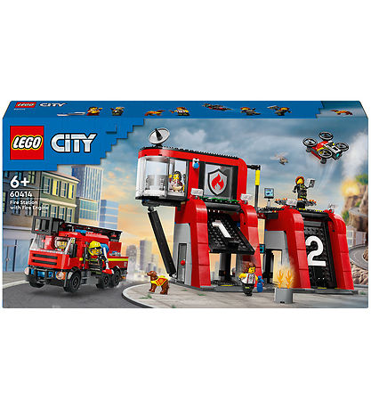 LEGO® City - Brandstation Med Brandbil 60414 - 843 Dele