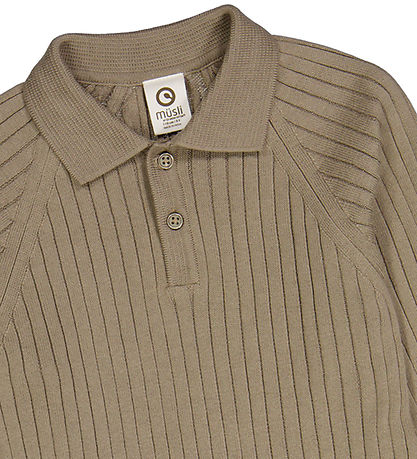 Msli Bluse - Strik Rib - Cashew