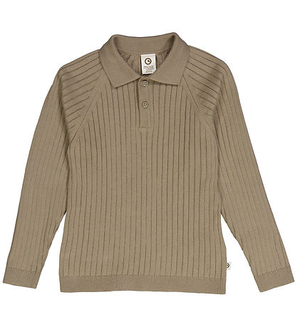 Msli Bluse - Strik Rib - Cashew