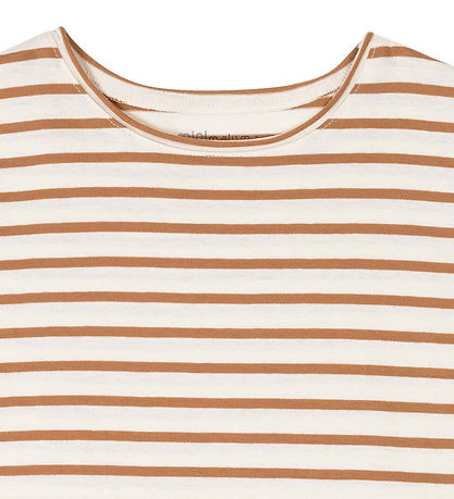 Minimalisma T-shirt - Lin - Bronze Stripes