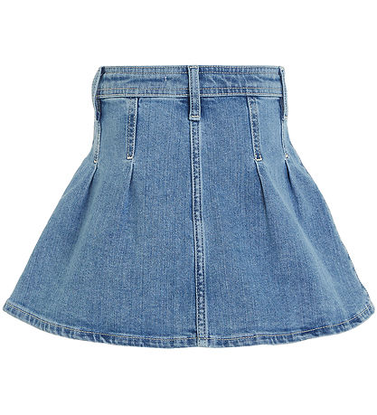 Tommy Hilfiger Nederdel - Pleated Denim - Rivendelmid