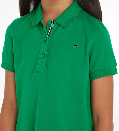 Tommy Hilfiger Kjole - Essential Polo - Olympic Green