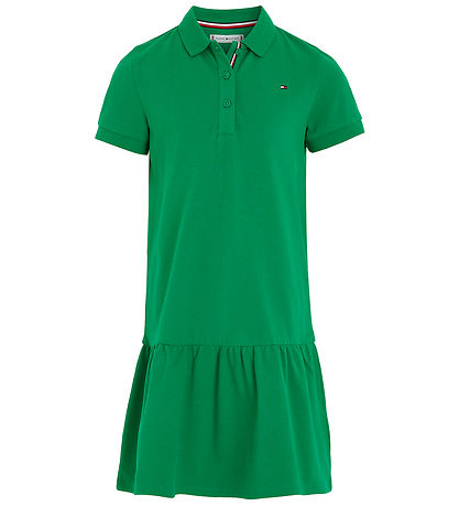 Tommy Hilfiger Kjole - Essential Polo - Olympic Green