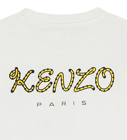 Kenzo T-shirt - Ivory m. Tiger