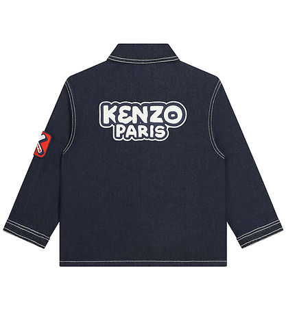 Kenzo Denimjakke - Raw Denim m. Patches