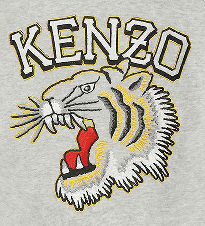 Kenzo Sweatshirt - Grmeleret m. Tiger
