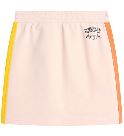 Kenzo Sweatnederdel - Veiled Pink m. Orange/Gul