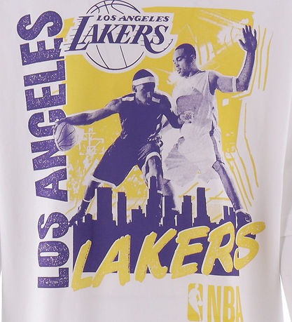 New Era T-Shirt - NBA Player Graphic - Lakers - Hvid