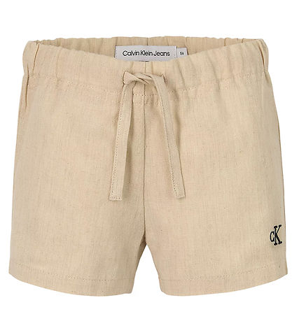 Calvin Klein St - Skjorte/Shorts - Linen Blend - Vanilla Heathe
