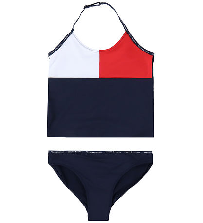 Tommy Hilfiger Bikini - Dessert Sky m. Hvid/Rd