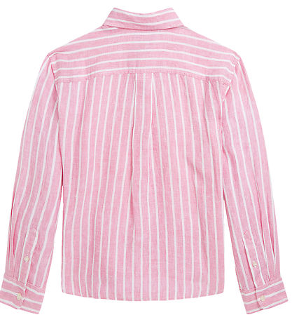 Polo Ralph Lauren Skjorte - Lismore - Hr - Pink/Hvidstribet