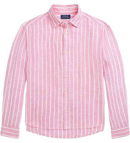 Polo Ralph Lauren Skjorte - Lismore - Hr - Pink/Hvidstribet