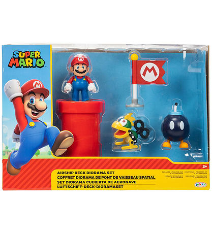 Super Mario Figurer - Airship Deck Diorama Set